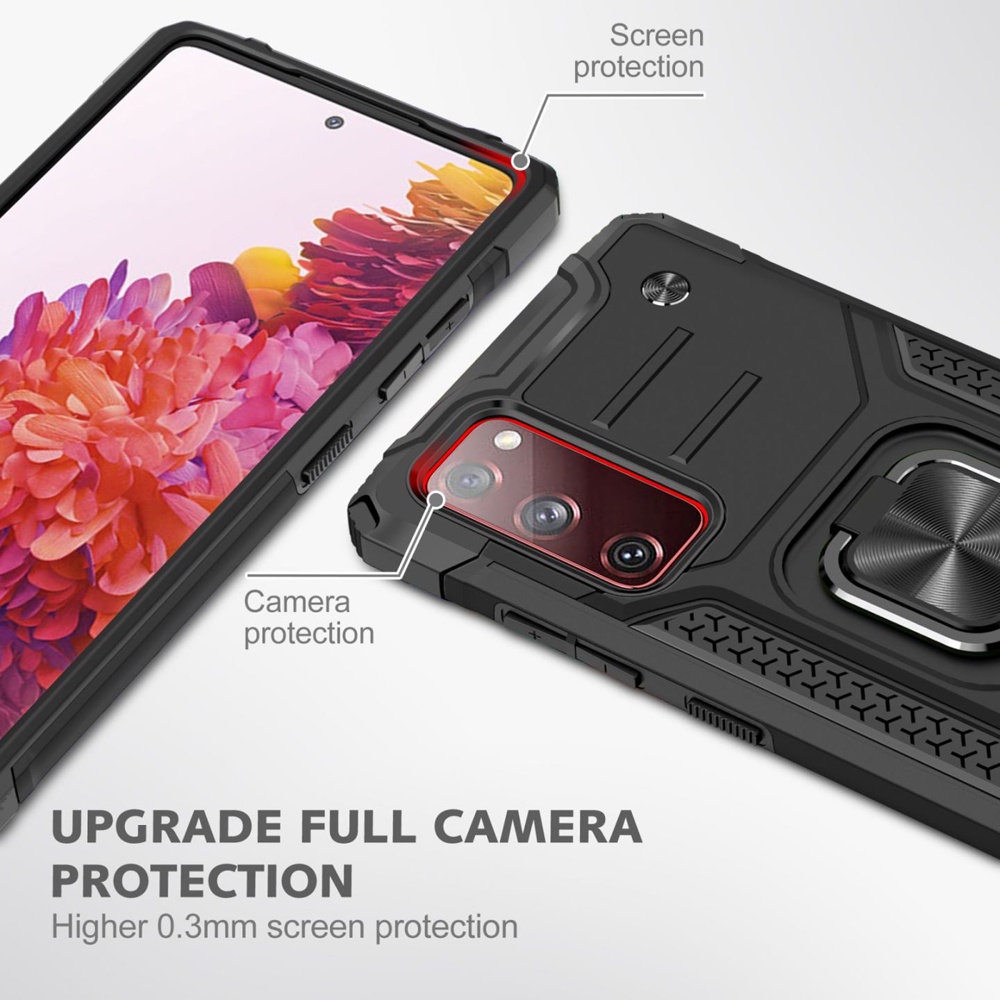 Ốp lưng Samsung Note 8 9 10 Lite S20 FE S21 FE Chống sốc Kemeng kèm nhẫn iring