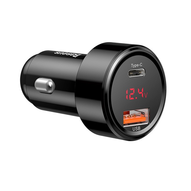 Tẩu củ sạc nhanh 45W trang bị cổng Type-C PD và USB cho xe hơi / xe ô tô hiệu Baseus Aurora (Chuẩn PD3.0 & QC 4.0)