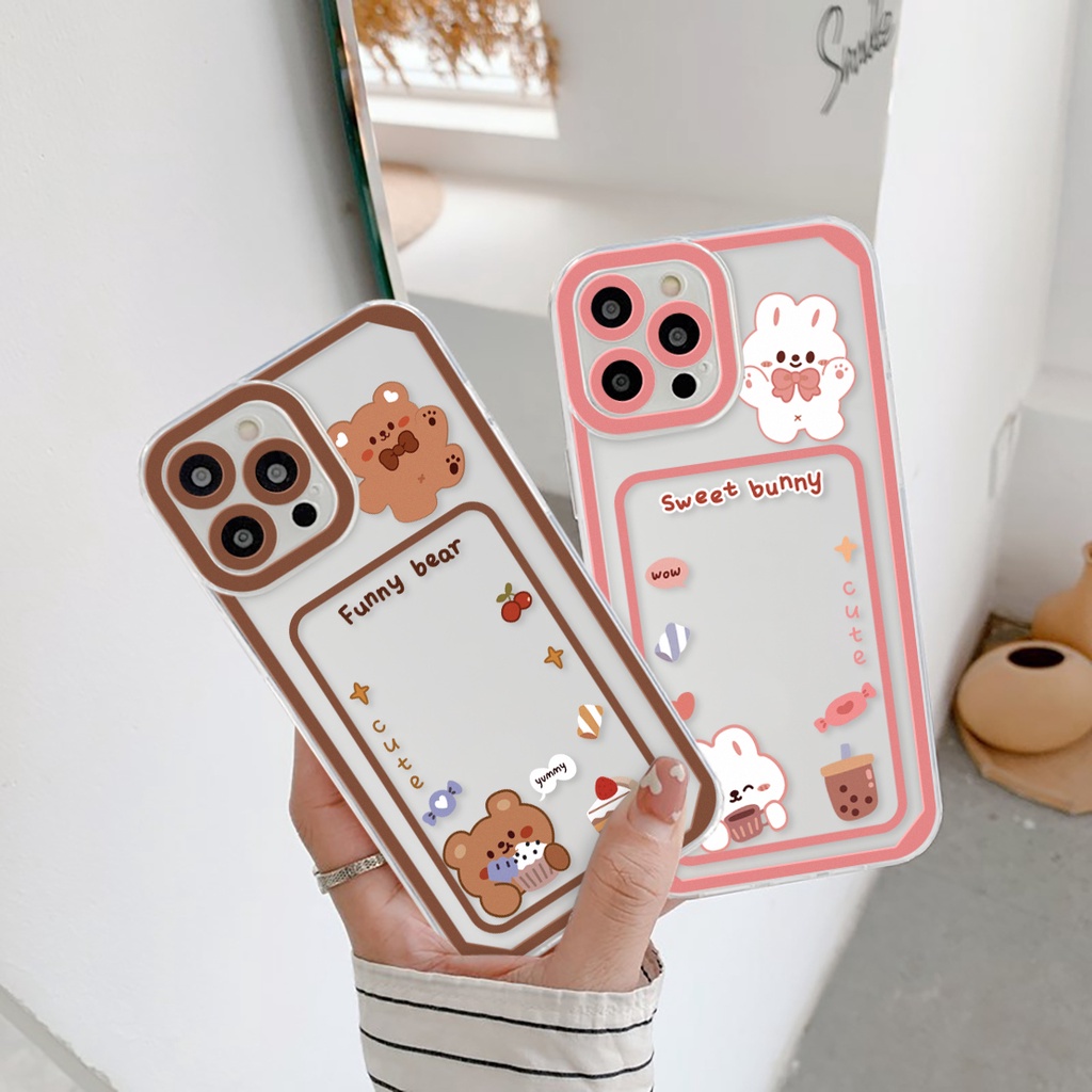 Ốp lưng iphone trong lỗ viền camera funny bear 6/6plus/6splus/7/7plus/8/8plus/xs/11/12/13/pro/max/promax-SALE HOT X2-2