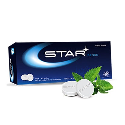 Viên ngậm STAR BENKO làm dễ chịu, xóa tan mệt mỏi