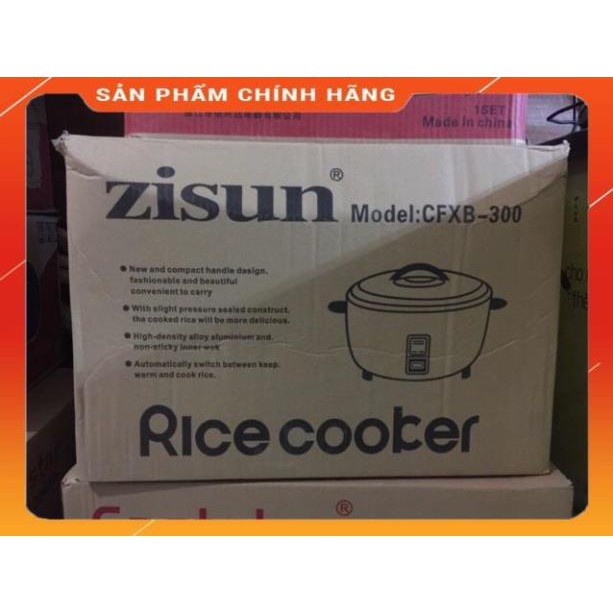 [Mã ELMS5 giảm 7% đơn 300K] Nồi Cơm Điện Công Nghiệp Zisun 10L- 13L-20L, Hàng chính hãng - Bảo hành 12 tháng BM