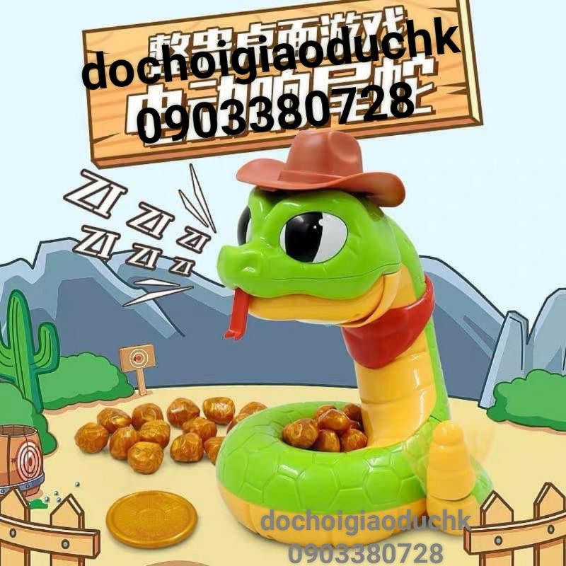 Đồ chơi rắn canh vàng có bộ phận cảm ứng nhiệt hồi gay cấn