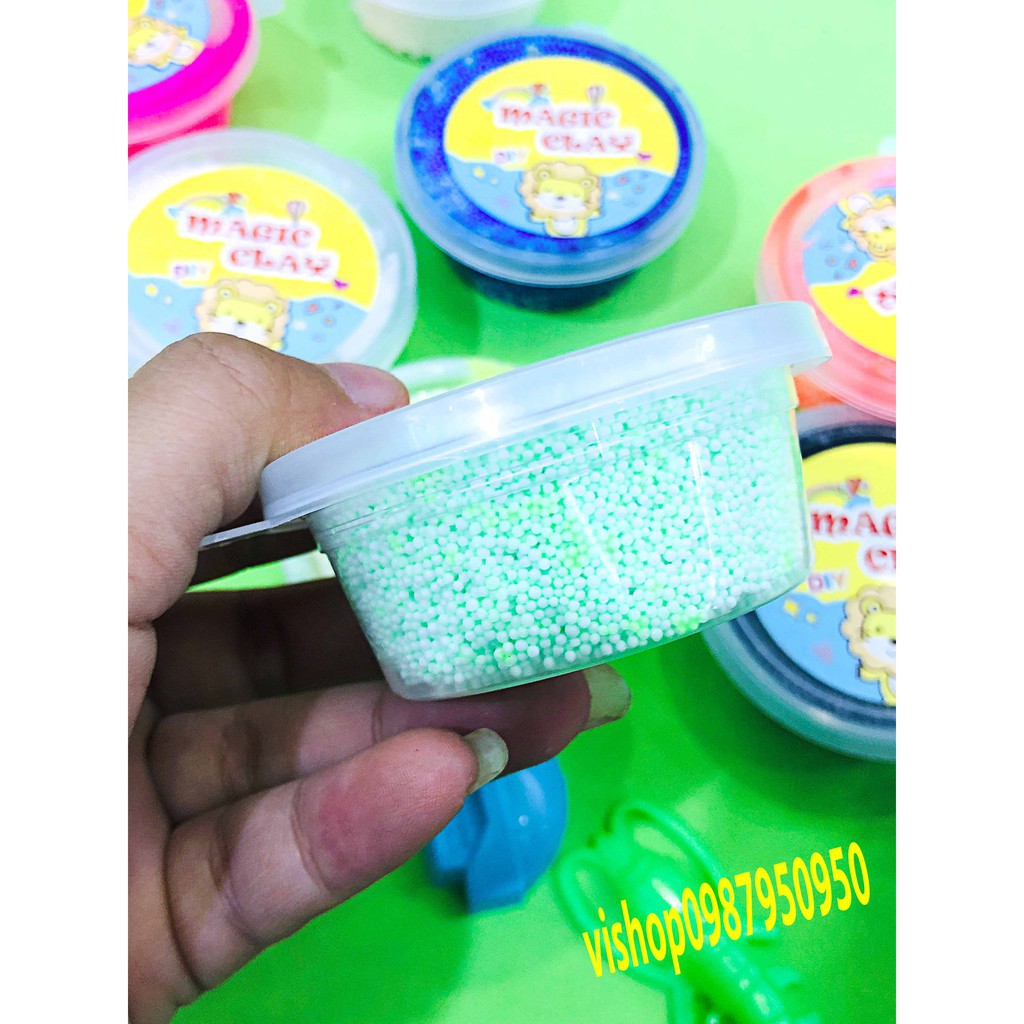 đồ chơi slime - hộp xốp cực dẻo mềm mã RZF61 N5 bên