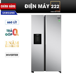 Tủ lạnh samsung side by side rs64r5101sl/sv chính hãng