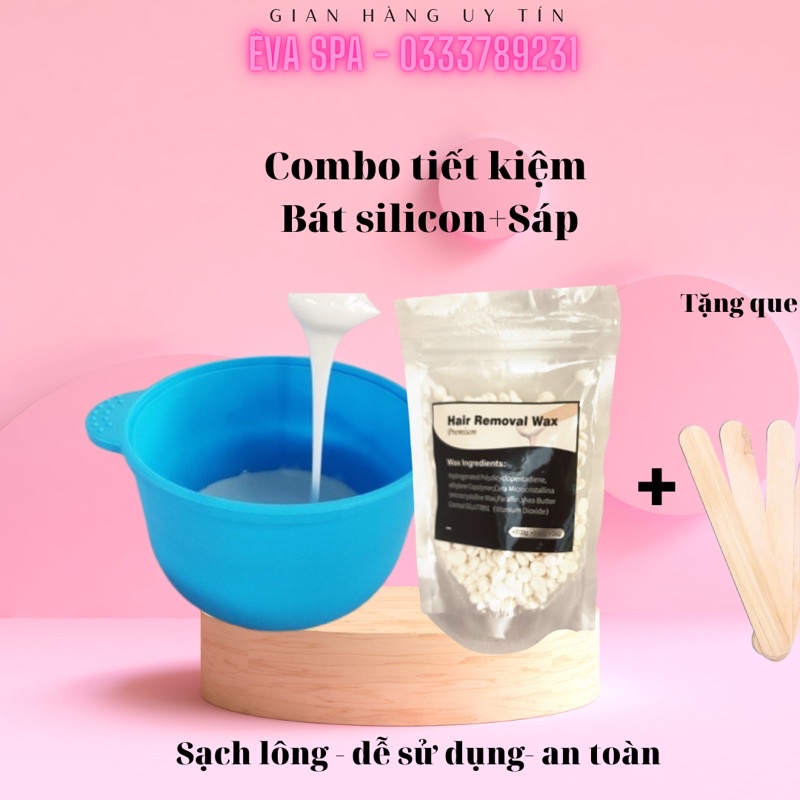 Combo Bát Silicon Và 100G Sáp Dừa Triệt Lông Tại Nhà An Toàn, Tiện Lợi, Dễ Sử Dụng
