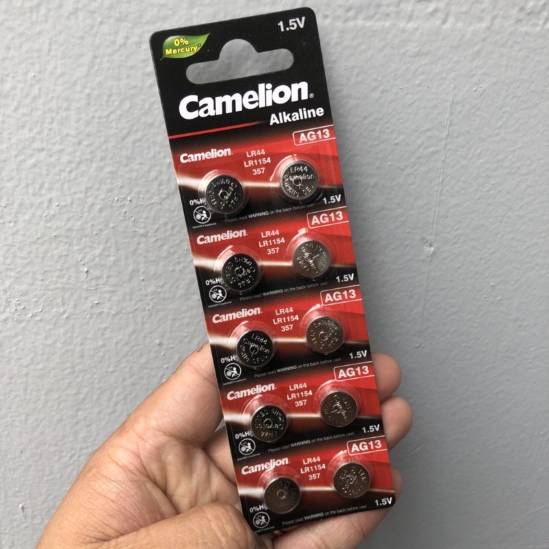 Pin LR44 AG13 Camelion Vỉ 10 pin