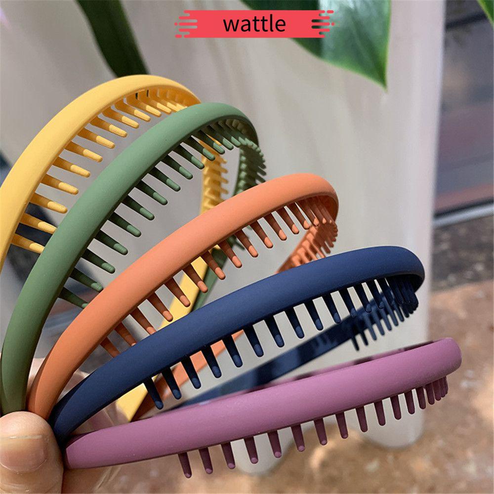 Băng đô cài tóc chống trượt màu sắc đơn giản thời trang