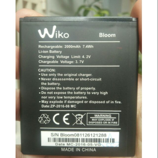 Pin Wiko Bloom/Star Irway/Cink Five