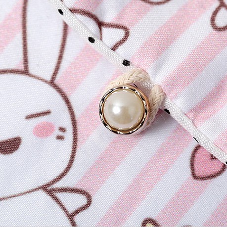 Túi nhỏ hình vuông bằng vải cotton họa tiết dễ thương đựng khăn ăn tiện lợi | BigBuy360 - bigbuy360.vn