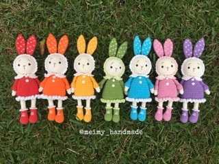 Thú bông len handmade - Thỏ Mimi (được chọn màu)