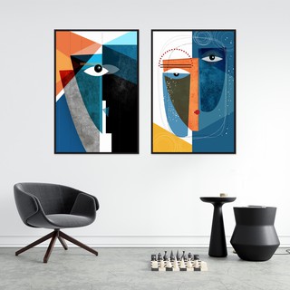 Tranh Nghệ Thuật Trừu Tượng Abstract  Painting - Tranh treo tường Sơn Dầu Canvas trang trí nhà cửa [TẶNG ĐINH TREO]