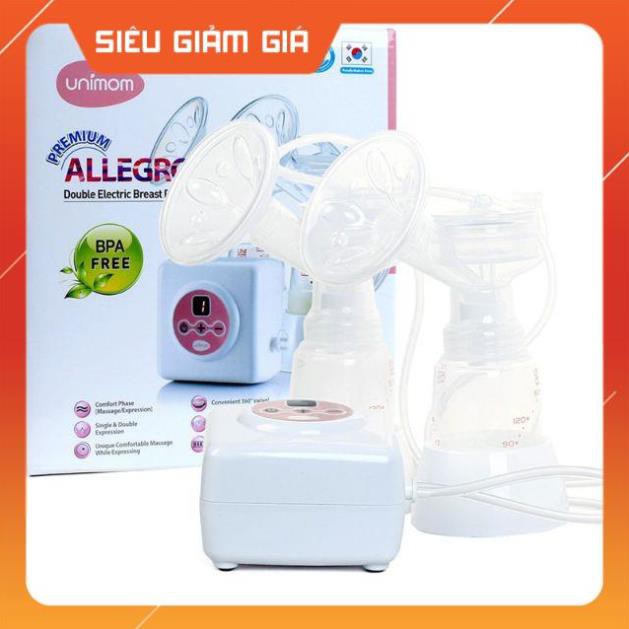 Combo máy hút sữa unimom Allegro và máy hâm rozabi