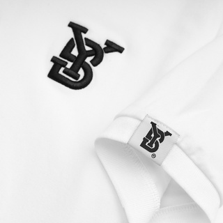 Áo Thun PoLo Nam Nữ BYS Basic Màu Trắng