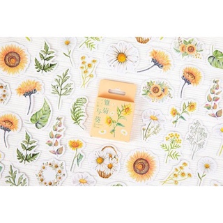 Bộ 46 Sticker Hoa Cúc Nhỏ Xinh E78