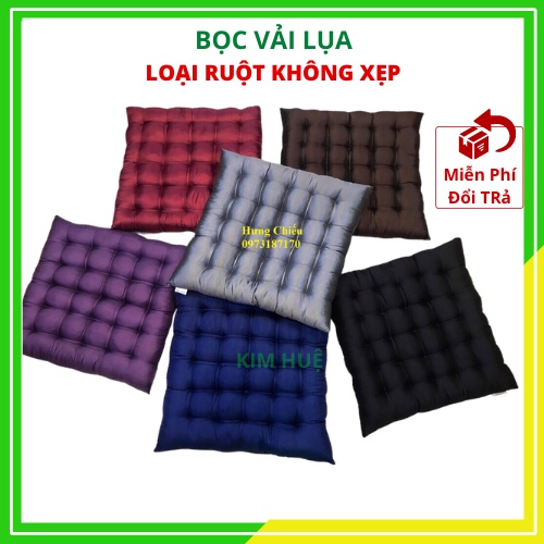 Đệm ngồi bệt vuông 40x40 vải lụa giá sỉ