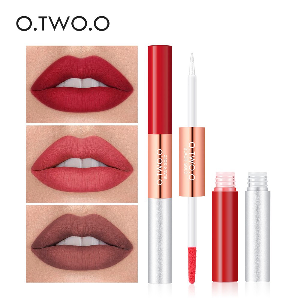 Son lì mịn như nhung lấp lánh O.TWO.O 2 trong 1 dưỡng ẩm lâu trôi 6 màu | BigBuy360 - bigbuy360.vn