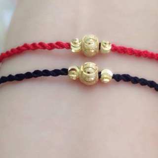 Cặp vòng nhân duyên 2 bi phay mic bi kim tiền