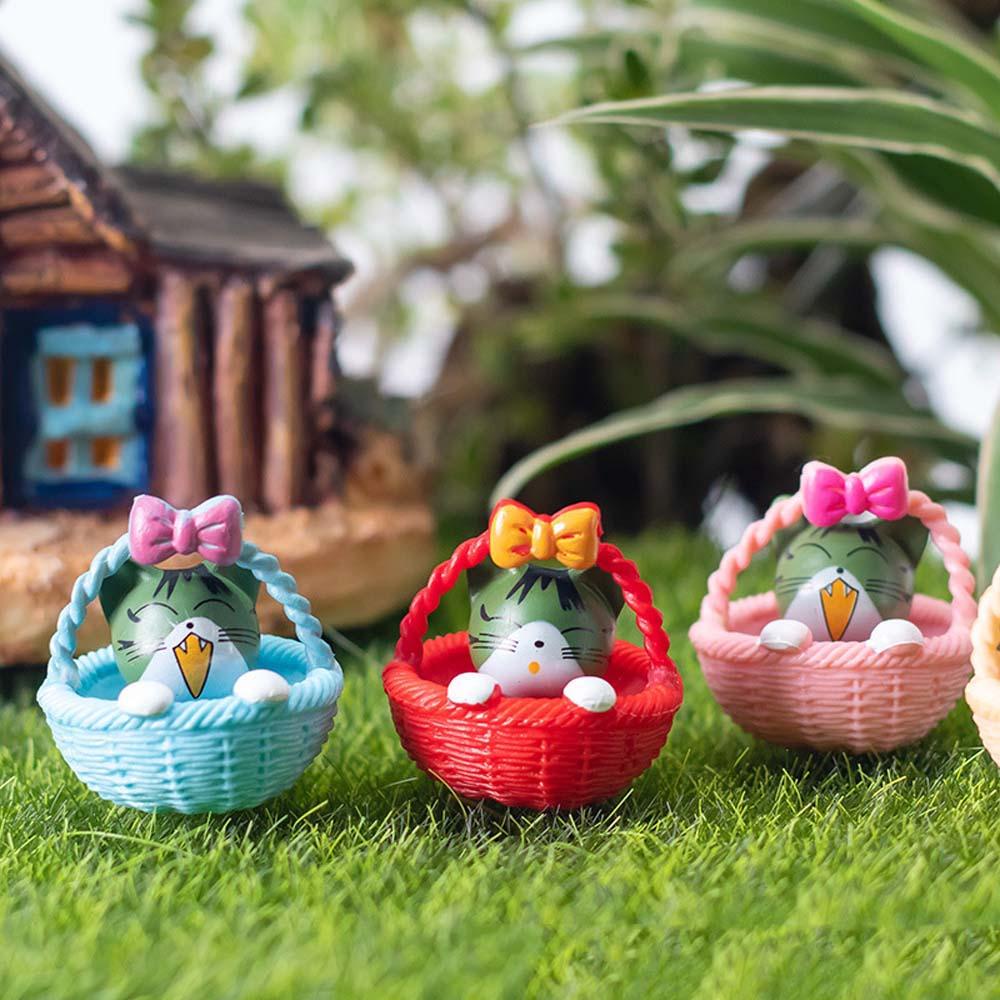 DARNELL Mô Hình Mèo Phô Mai Hoạt Hình Thu Nhỏ Dùng Trang Trí Vườn DIY