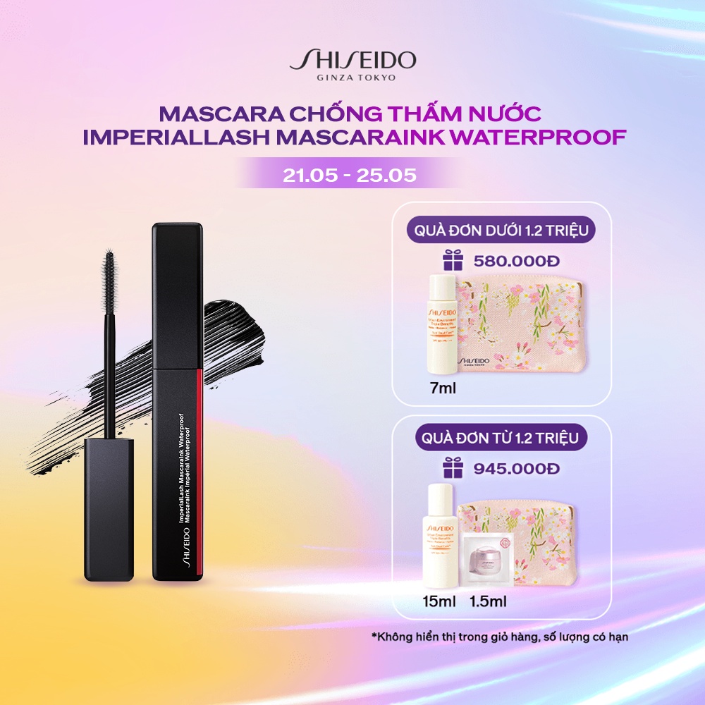 [Mã COSSD4 giảm 10% đơn 600K] Mascara chống thấm nước Shiseido ImperialLash MascaraInk Waterproof 8.5ml