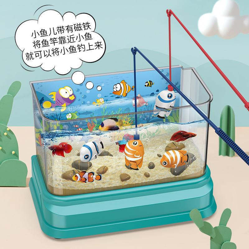 Bể Cá Điện Tử Mini Có Nam Châm Và Nhạc Dễ Thương Tương Tác Giữa Cha Mẹ Và Bé