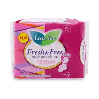 BVS Laurier Fresh&Free Dày Có cánh 22cm (8 miếng)