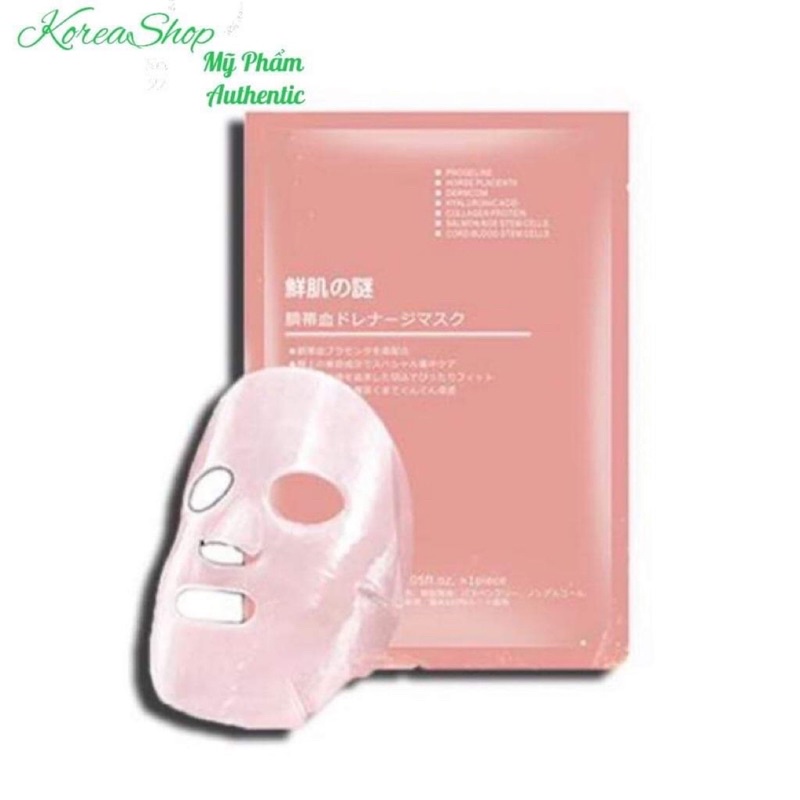HỘP 50 MIẾNG - Mặt Nạ Nhau Thai Cừu Tế Bào Gốc Cuống Rốn tế bào gốc Nhật Bản