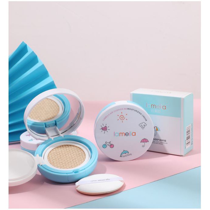 Phấn Nước ❤️𝑭𝒓𝒆𝒆𝒔𝒉𝒊𝒑❤️ Phấn Nước Air Cushion BB Lameila  Chiếc ô màu xanh - Giúp Gương Mặt Đẹp Không Tì Vết