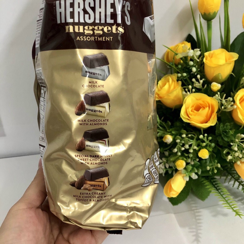 [Mã GROSALEHOT giảm 8% đơn 250K] ❤️ [Date 9/2021] Combo 10 viên (Mix 4 loại) Socola sữa Hershey's Nuggets Mỹ (Mẫu Mới) | BigBuy360 - bigbuy360.vn