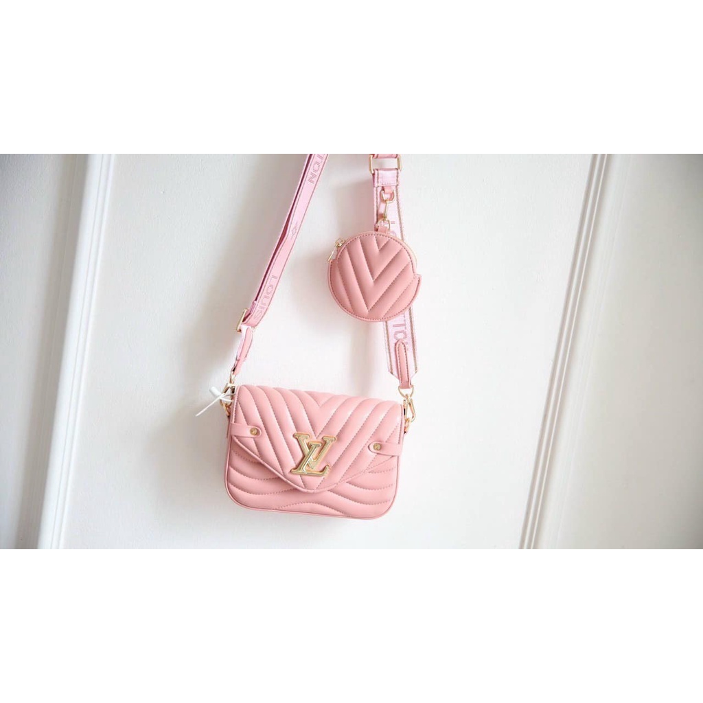 Túi LV wave pochette spsl đeo chéo dây bản to