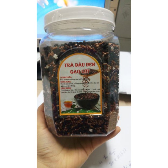500g Trà đậu đen gạo lức rang tay Bếp Huế (Da sáng dáng xinh) - Healthy