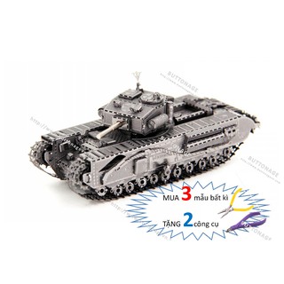 Mô Hình Lắp Ghép kim Loại 3D Xe Tăng Churchill - Anh