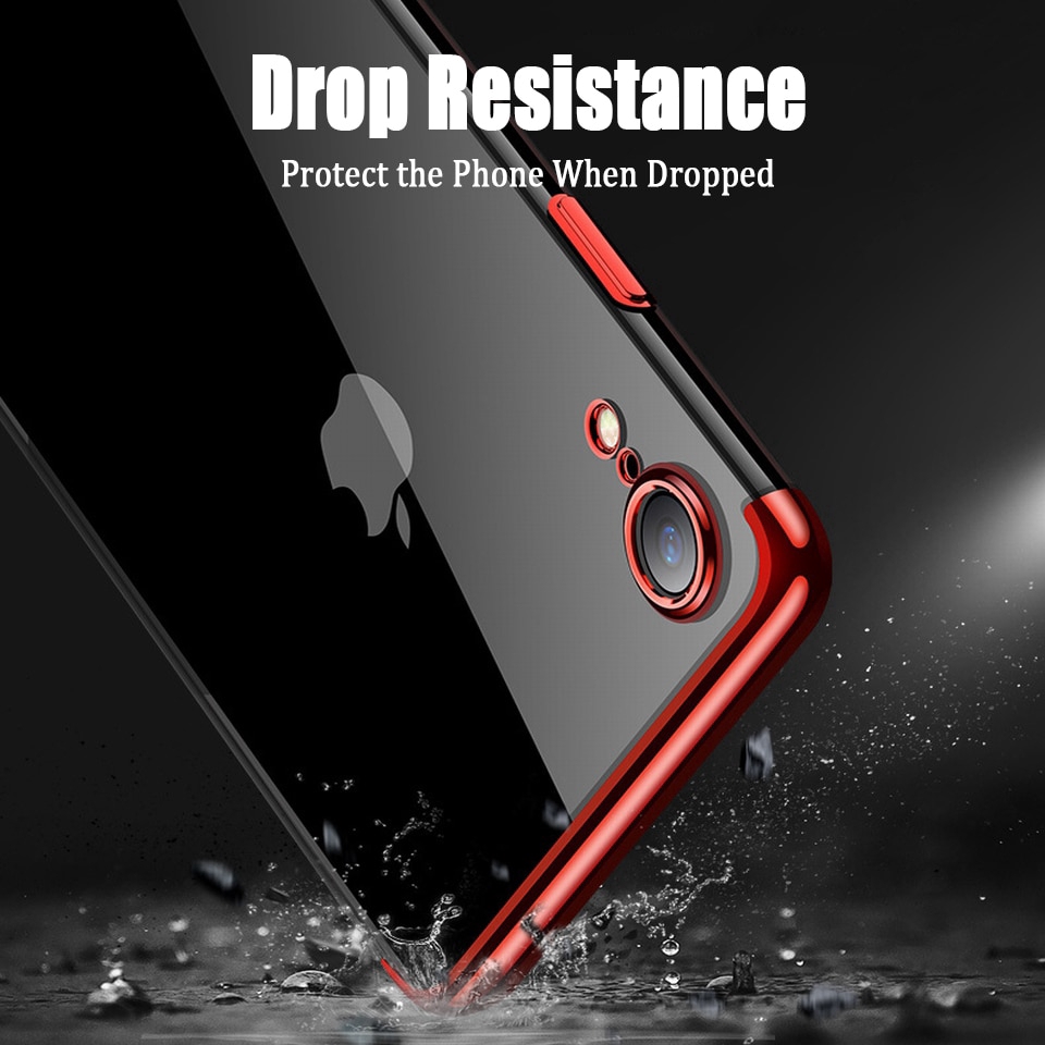 Ốp điện thoại Mica viền Silicone iPhone 11 Pro 7 8 6 6s Plus X Xr Xs Max SE 2 2020 SE2 Phone