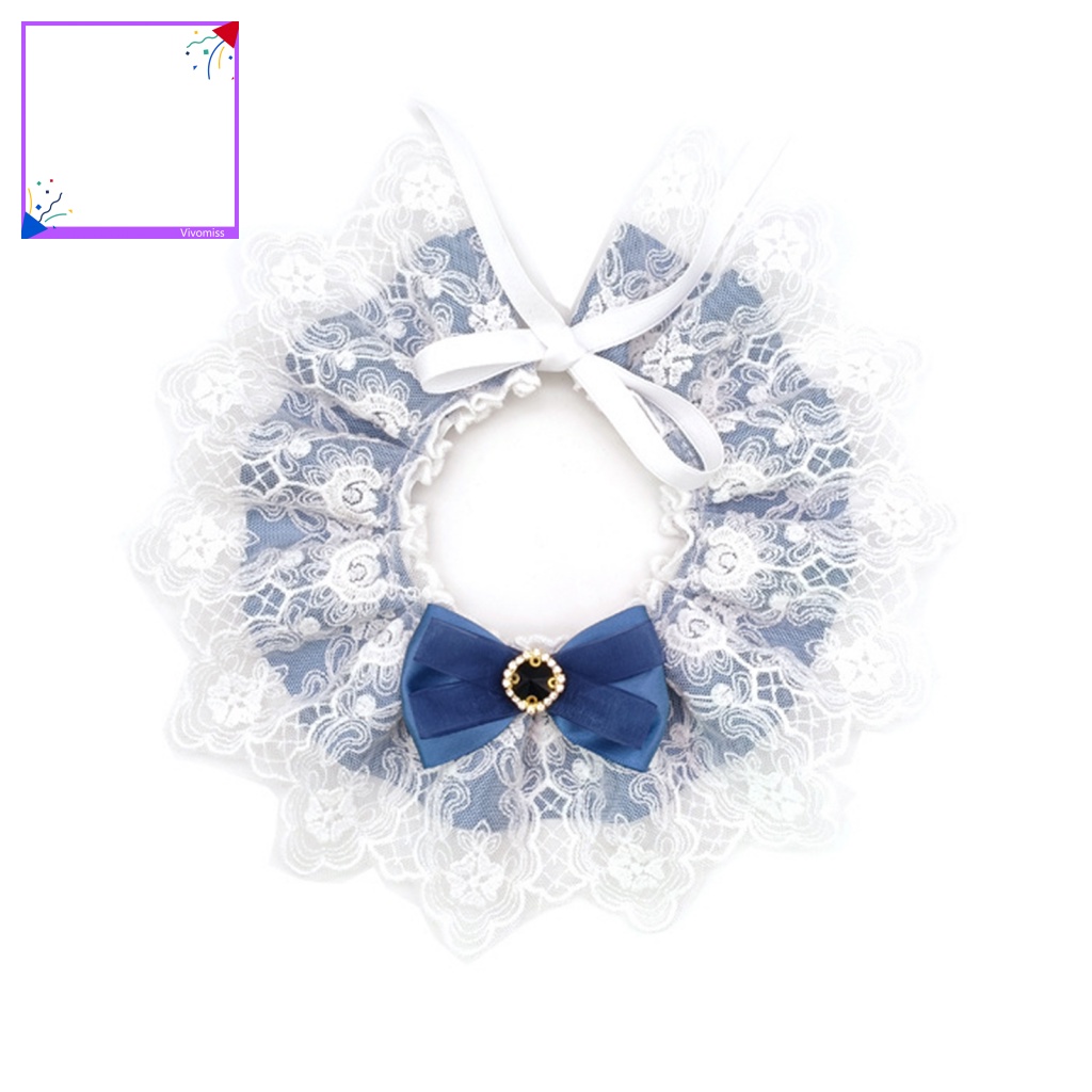 Yếm Đeo Cổ Đính Nơ 3 Màu Xinh Xắn Cho Cún Cưng