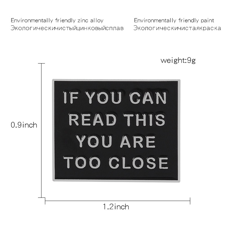 Ghim Cài Áo Hình Chữ Nhật Tráng Men 4 Màu Dễ Thương