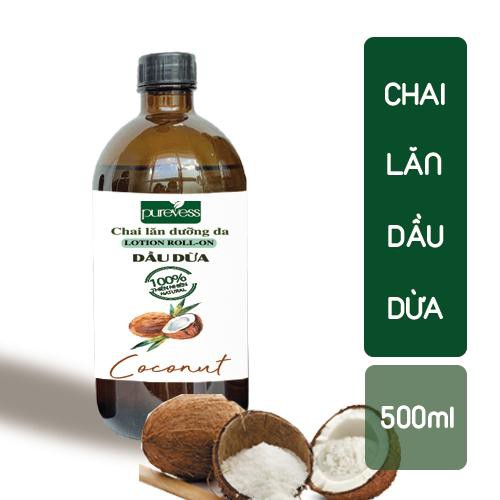 Chai Lăn Dầu Dừa giúp nuôi dưỡng da & chăm sóc da giúp môi giảm khô nứt PUREVESS 10ml | BigBuy360 - bigbuy360.vn