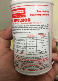 Phân cá - Đạm Cá cô đặc Fish Emulsion (USA)