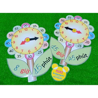 Đồng hồ hoa lá (Đồ Dùng Dạy Học MIKI)