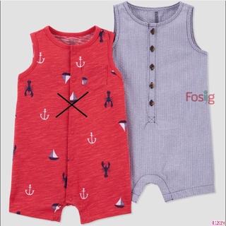Romper đùi bé trai cter - sọc navy nhỏ d32