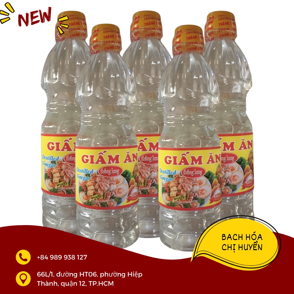 Giấm ăn Thăng Long chai 450ml