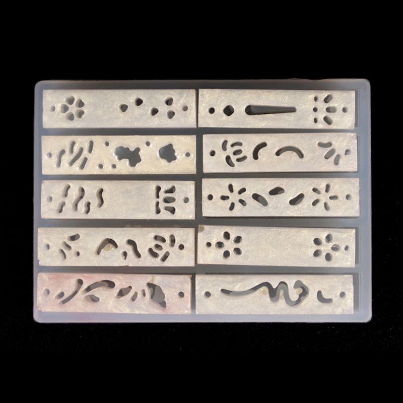 Bộ 2 Khuôn Làm Trang Sức Bông Tai / Trâm Cài Tóc Bằng Nhựa Resin Kiểu Cổ Điển