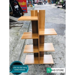 💥rẻ vô địch💥 kệ sách vân gỗ vuông 5 tầng lắp ghép