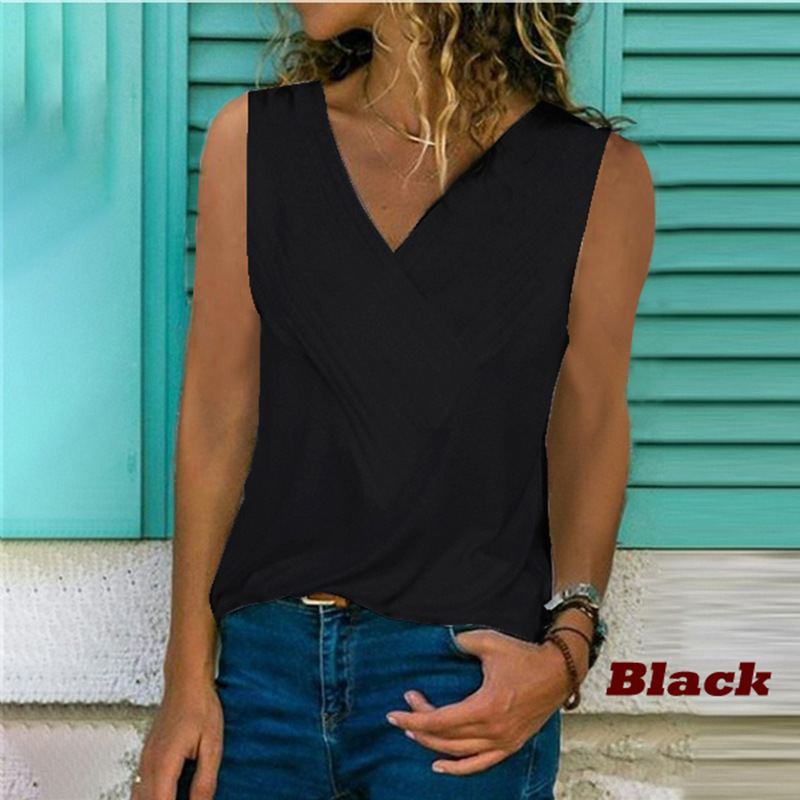 Hot sale women's 2021 European and American new style summer solid color vest bottoming shirt | BigBuy360 - bigbuy360.vn