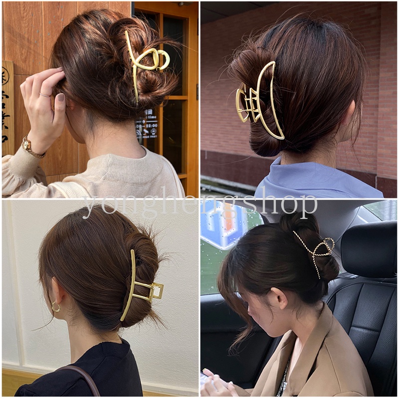 Kẹp Tóc Kim Loại Đính Ngọc Trai Thời Trang Cho Nữ