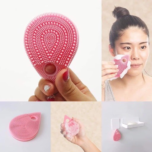 Miếng massage rửa mặt bằng silicone cao cấp- Nhật Bản