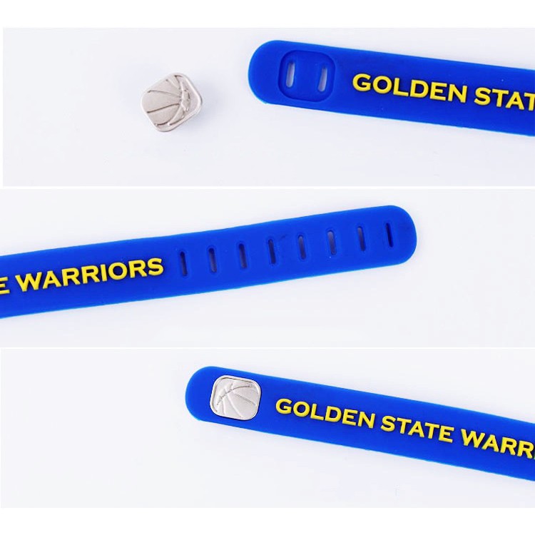 Vòng Tay Bóng Rổ NBA 4.1 Chất Liệu Cao Su Silicone Logo Các Đội Bóng Rổ NBA Nổi Tiếng Celtics Warriors Los Angeles