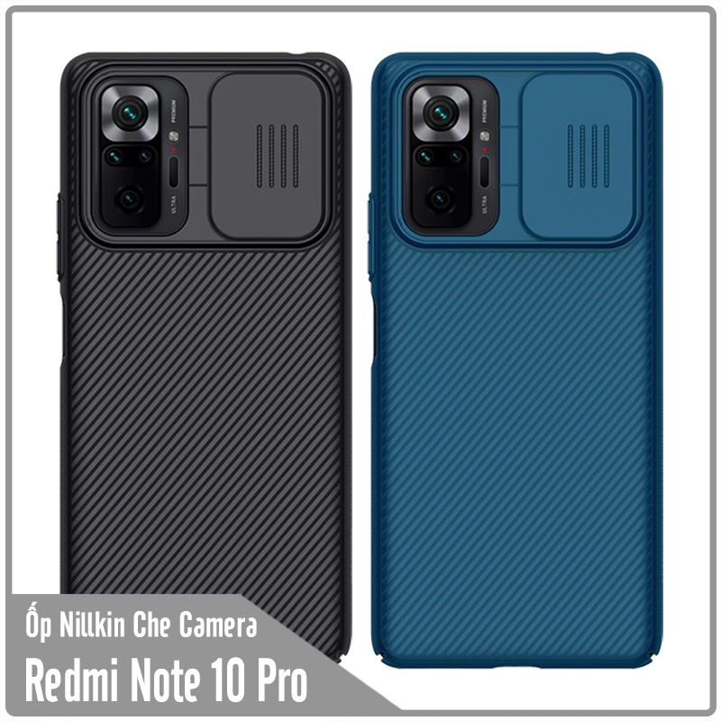 Ốp lưng cho Xiaomi Redmi Note 10 Pro Nillkin CamShield che camera - Hàng nhập khẩu