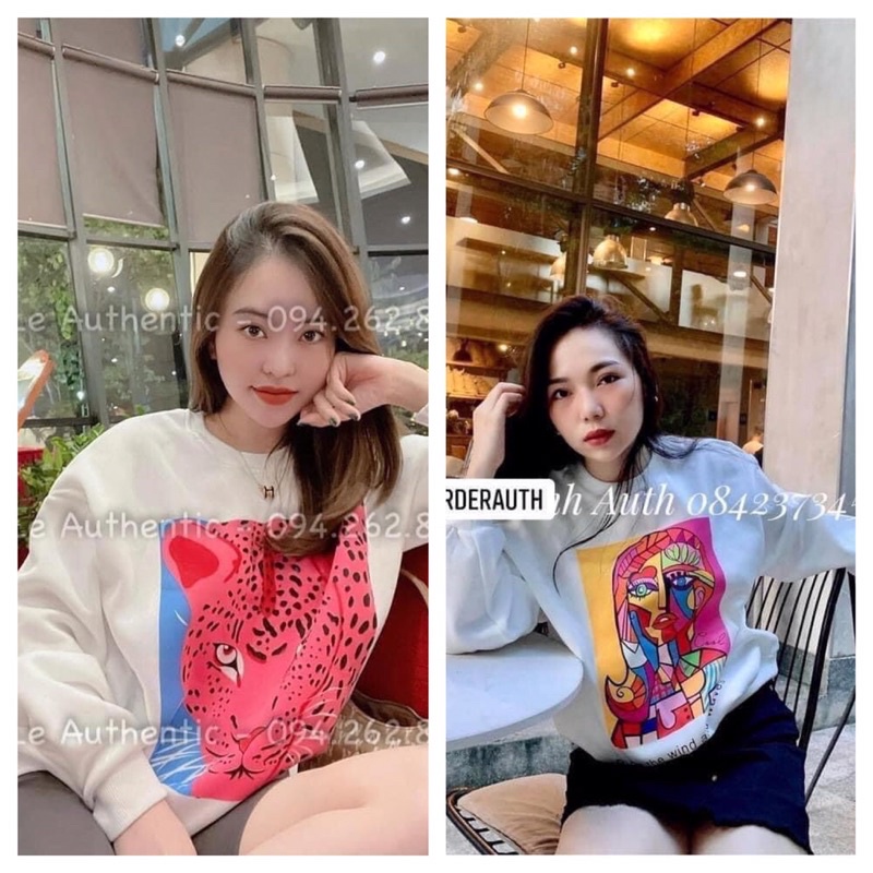 Áo nỉ trắng ZR cô gái - hổ