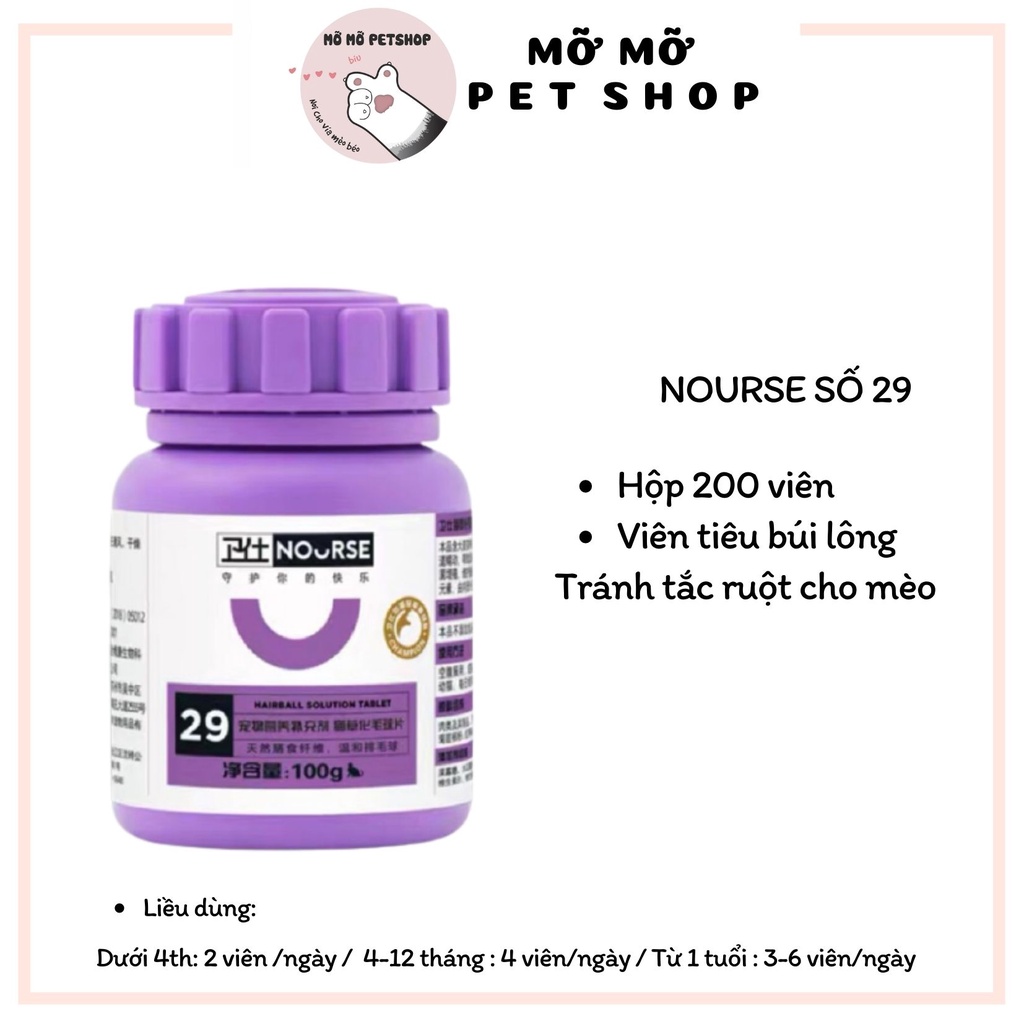 Nourse - Vitamin và gell dinh dưỡng cho chó mèo số 11 19 29 09 22 ở mọi lứa tuổi