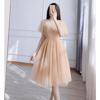 Đầm lưới kết cườm đủ 3 màu xinh lung linh đẹp như hình ld22
