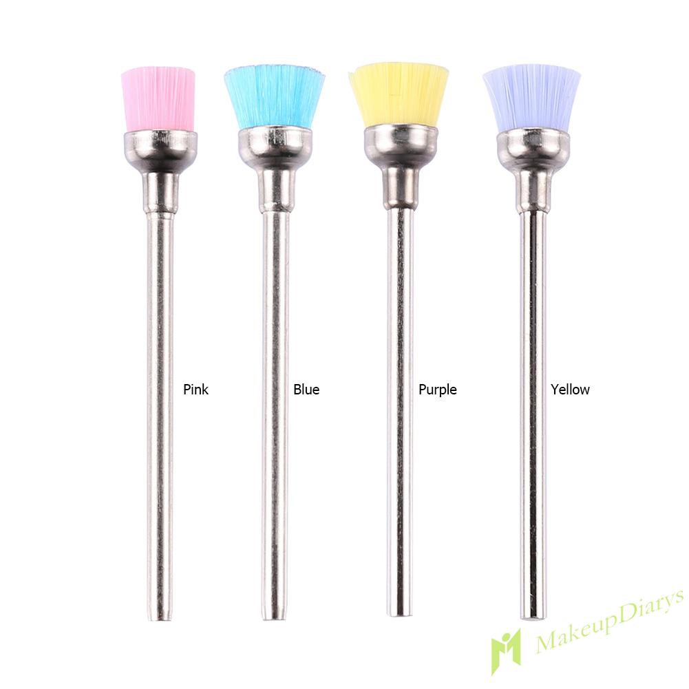 【New Arrival】Nylon Nail Art Drill Cleaning Brush Bit Electric Manicure Polishing Files